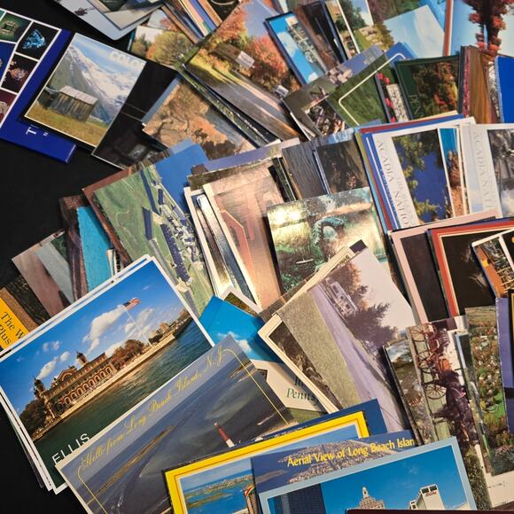 Lot of 370 Vintage Topographical Postcards from the USA Great Condition in Box - Picture 4 of 9
